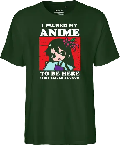 I paused my anime