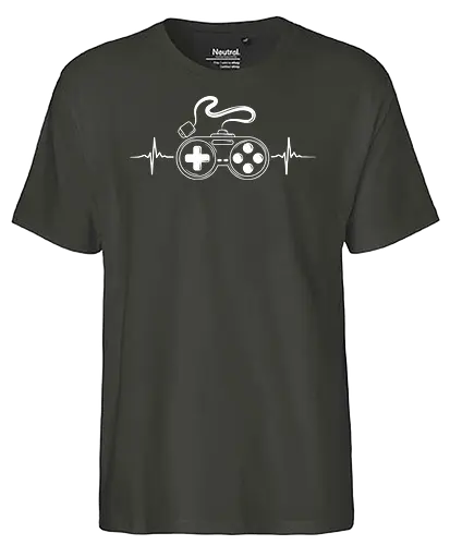 Controller Heartbeat - consoles, retro, love - Fairtrade T-Shirt