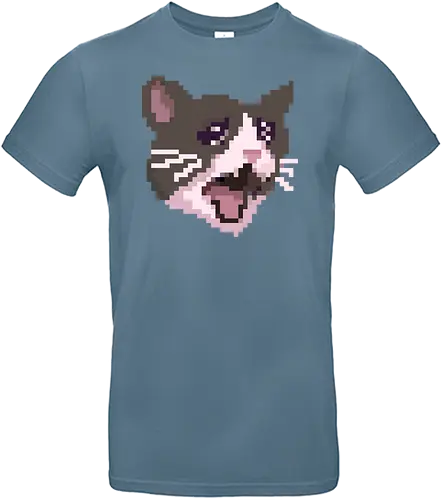Pixel Angry Cat - pixel, meme, cat, katze - Standard T-Shirt