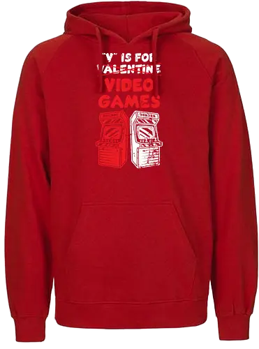 V is for Video Games - videogame, gaming, valentiConsole - Fairtrade Hoodie