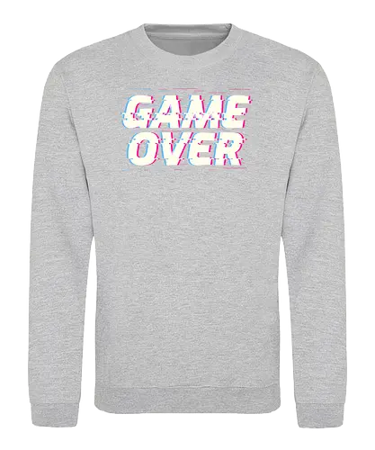 Glitch Game Over - game over, Glitch - Sweatshirt