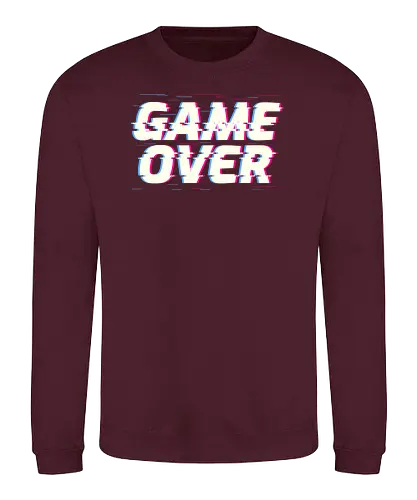 Glitch Game Over - game over, Glitch - Sweatshirt