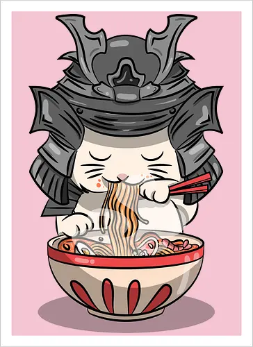 Cats Samurai Ramen