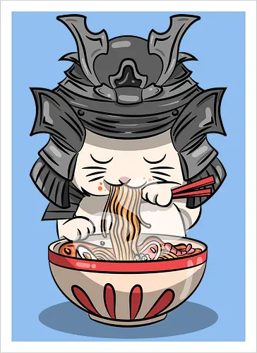 Cats Samurai Ramen