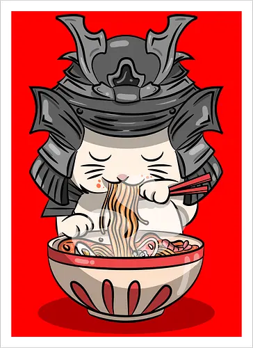 Cats Samurai Ramen