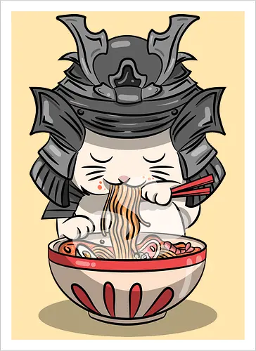 Cats Samurai Ramen