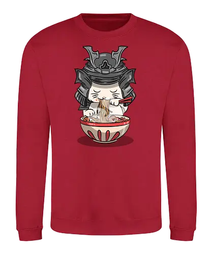 Cats Samurai Ramen - ramen, katze, cat, samurai - Sweatshirt