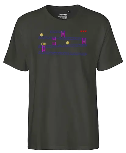 Retro Game - retro, pixel, gaming, kong - Fairtrade T-Shirt