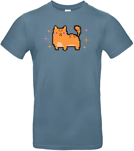 Pixel Cat - cat, katze, pixel - Standard T-Shirt