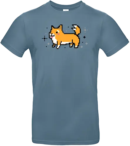 Pixel Dog - dog, pixel, corgi - Standard T-Shirt