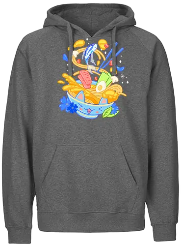 Kawaii Ramen - kawaii, ramen, cat, noodle soup, katze - Fairtrade Hoodie