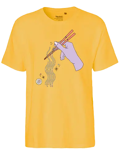 Ramen Rods - ramen, mnimalism - Fairtrade T-Shirt
