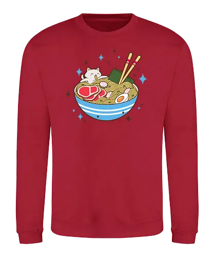 Kittis Ramen Pool - ramen, cat, katze - Sweatshirt