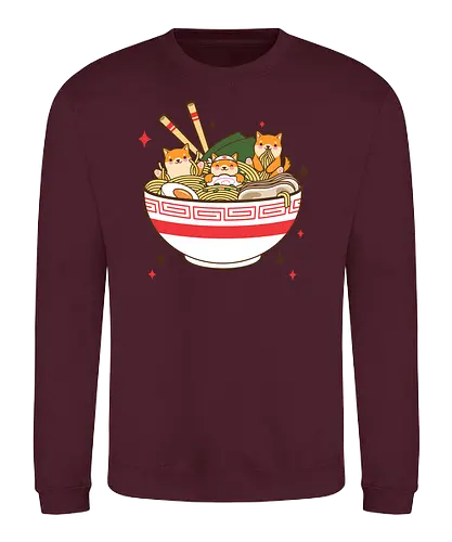Fox Ramen Pool - ramen, corgi, dog - Sweatshirt