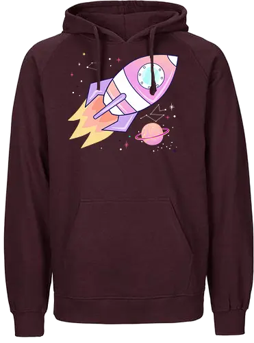 Space adventure - Pastel, rakete, spaceship - Fairtrade Hoodie