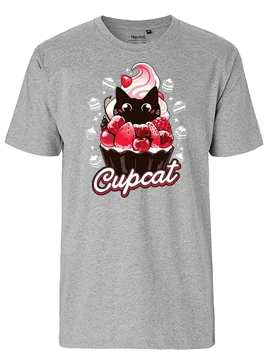 Cupcat - cute, Sweet, katze, cat, süß, cupcake, muffin - Fairtrade T-Shirt