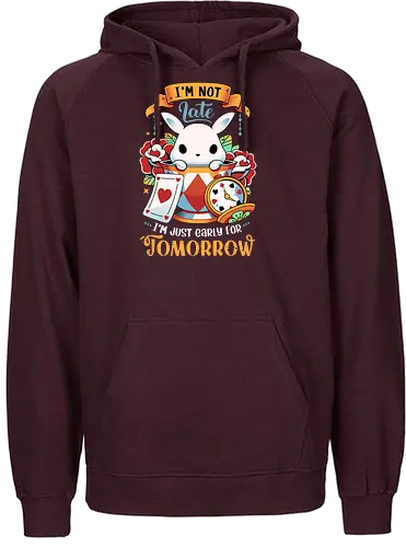 Wondrous Rabbit - bunny, alice, wonderland, wunderland, rabbit, kaninchen - Fairtrade Hoodie