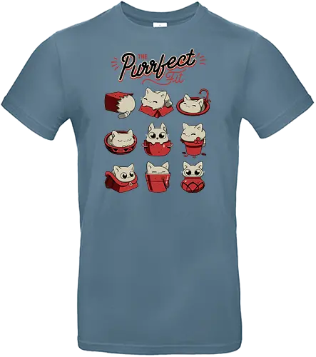 The Purrfect Fit - cat, Boxes, If it fits, I sits, Vases - Standard T-Shirt