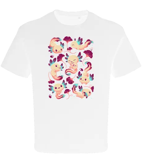 Axolotl Wonders - Axolotl, cute, animal - Oversize T-Shirt
