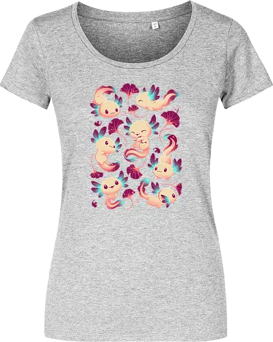Axolotl Wonders - Axolotl, cute, animal - Damen T-Shirt