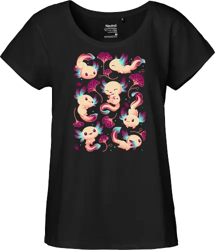 Axolotl Wonders - Axolotl, cute, animal - Fairtrade Girl Shirt