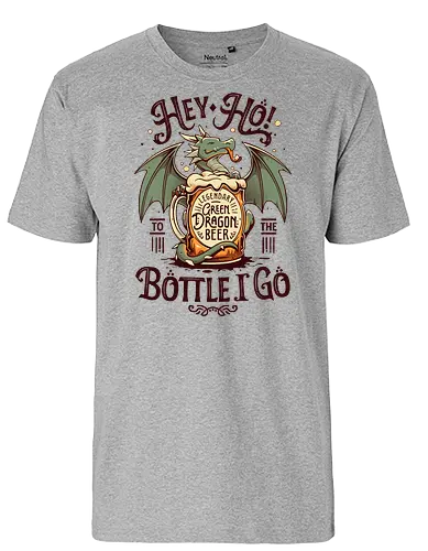 A Dragon's Pint - dragon, drache, bier, legendary, pint - Fairtrade T-Shirt
