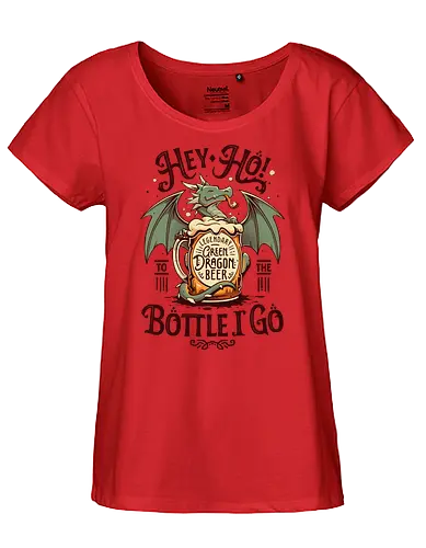 A Dragon's Pint - dragon, drache, bier, legendary, pint - Fairtrade Girl Shirt