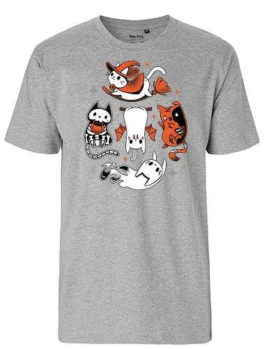 Spooky Kitty Crew - cat, katze, halloween - Fairtrade T-Shirt
