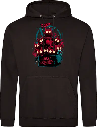 Free Demon Box - demon, dämon, oni, for free - Standard Hoodie