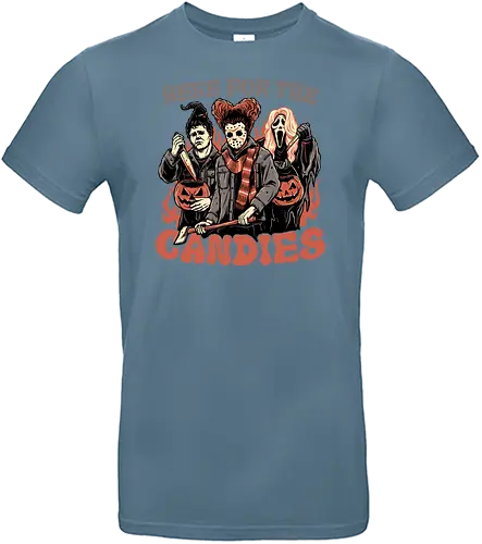 Here for the Candies - candy, süßigkeiten, slasher, horror, halloween - Standard T-Shirt