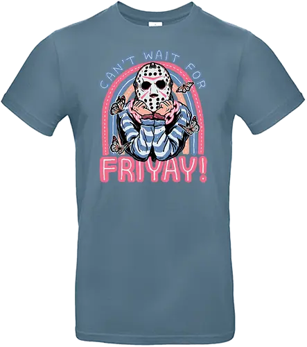 Can't Wait for FRIYAY! - cute, might delete later, jason, horror, slasher - Standard T-Shirt