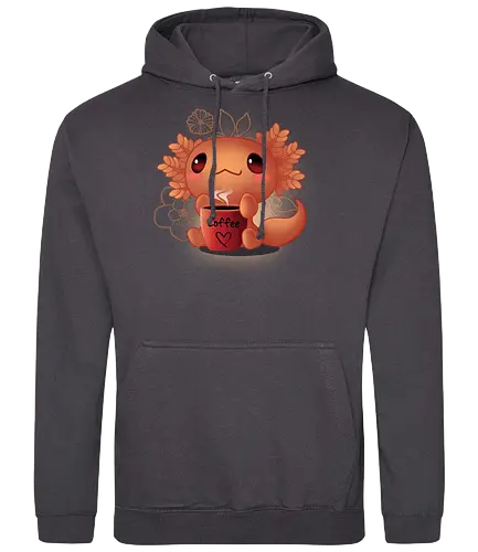 Axolotl coffee - cup, cute - Standard Hoodie