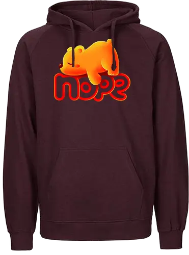 Nope bear - bär, winnie - Fairtrade Hoodie