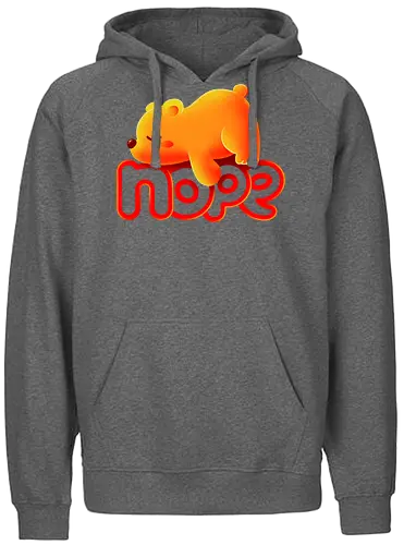 Nope bear - bär, winnie - Fairtrade Hoodie