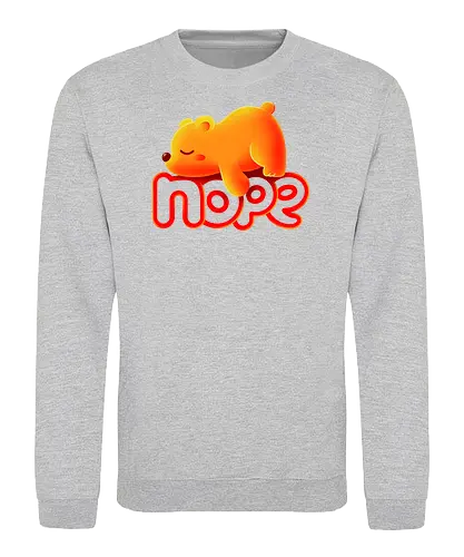 Nope bear - bär, winnie - Sweatshirt