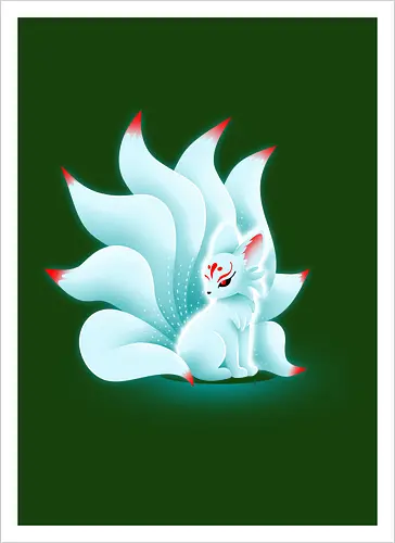 Glowing kitsune