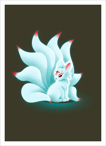 Glowing kitsune