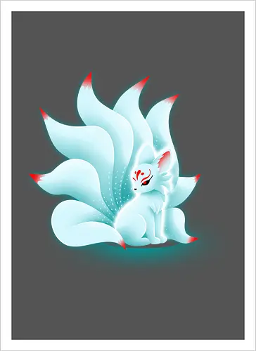 Glowing kitsune