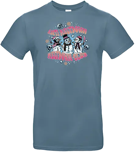 Meltdown Club - weihnachten, christmas, Snowman, Schneemann, horror - Standard T-Shirt