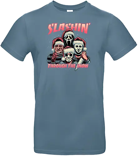Slashin' Through the Snow - christmas, weihnachten, horror, slasher - Standard T-Shirt