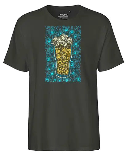 Arts & Crafts - beer, bier, Glass, drink, kunst - Fairtrade T-Shirt