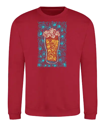 Arts & Crafts - beer, bier, Glass, drink, kunst - Sweatshirt