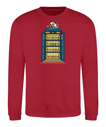 Beer Box - tardis, bier, beer, Fridge, Doctor - Sweatshirt
