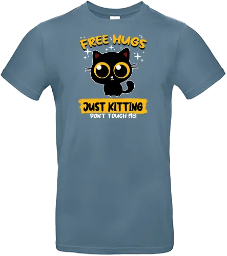 Free Hugs, Just kitting - cat, kitty, Just kidding, Scherz, pun - Standard T-Shirt