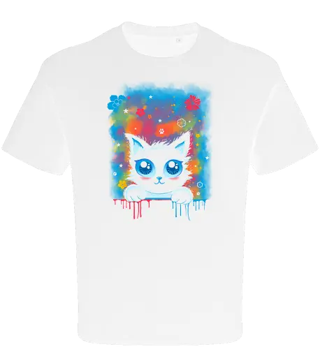 Cute colorful cat remix