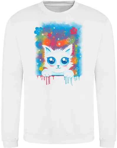 Cute colorful cat remix
