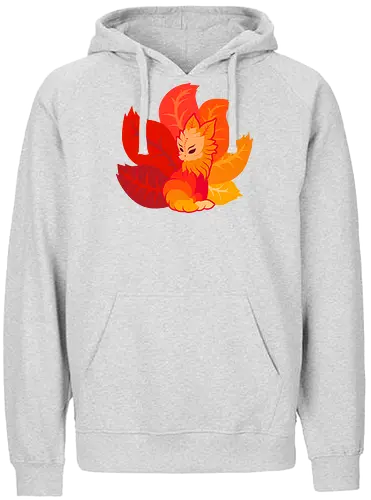 Kitsune Leaves - kitsune, fuchs, herbst - Fairtrade Hoodie
