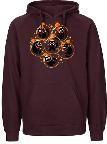 Christmas Kittens - katze, cat, weihnachten, christmas - Fairtrade Hoodie