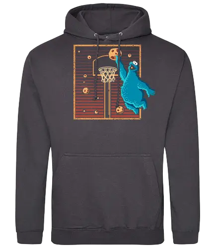 Cookie Basket - cookie, monster, Basketball, sports, sport - Standard Hoodie