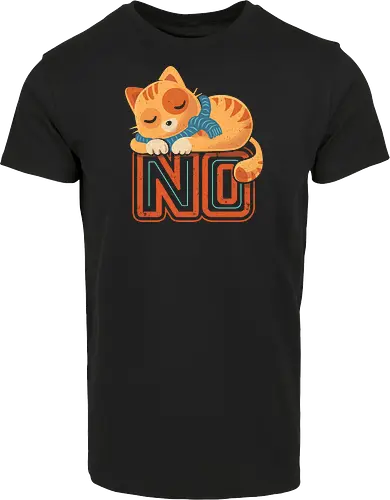 No Means No - Cute Sleeping Cat